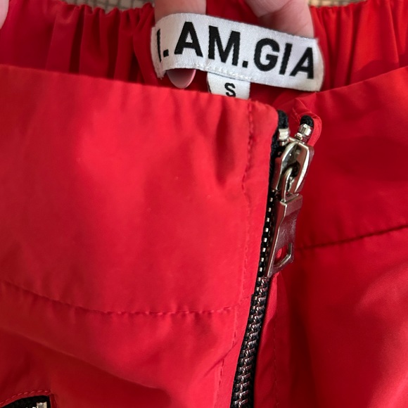 I AM GIA Gwen mesh insert nylon raver clubwear pants - Picture 3 of 3